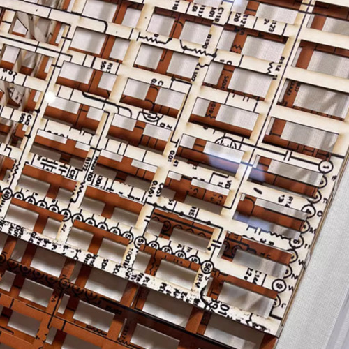 Acrylic creative entrance designer wall art 3D abstract office model room decoration painting