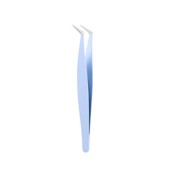 BQI False Eyelash Special Gold Feather Clip Grafting Eyelash Curler Stainless Steel Dolphin Gold Feather Clip Novice Makeup Artist Tweezers