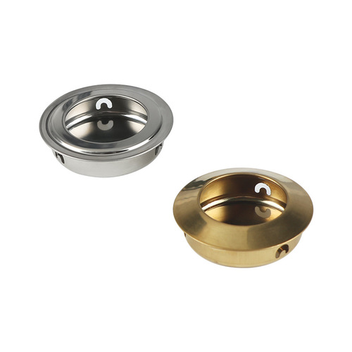 Built-in handle, hidden handle, modern simple slotted handle, kitchen sliding cabinet door, round buckle handle