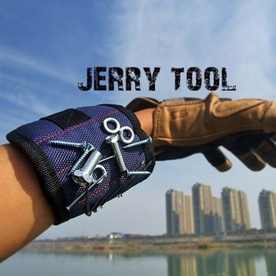 3 Rows 5 Rows Magnetic Magnetic Wristband Tool Kit Electrician Accessories Magnet Picker Adsorption Screw Magnetic Wristband