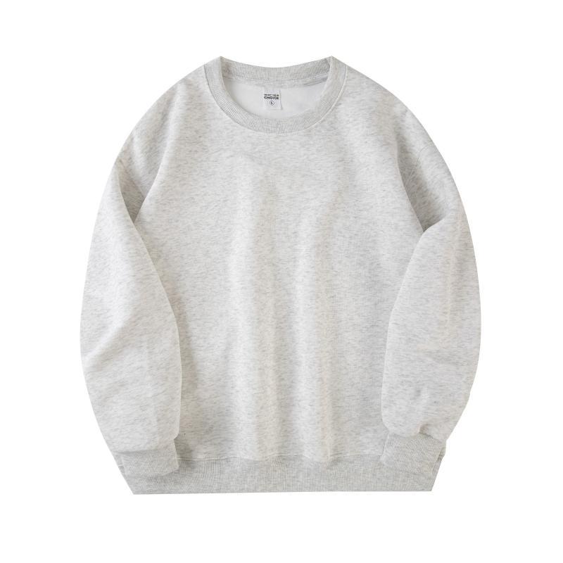 스노우플레이크 그레이 라운드넥 스웨트셔츠