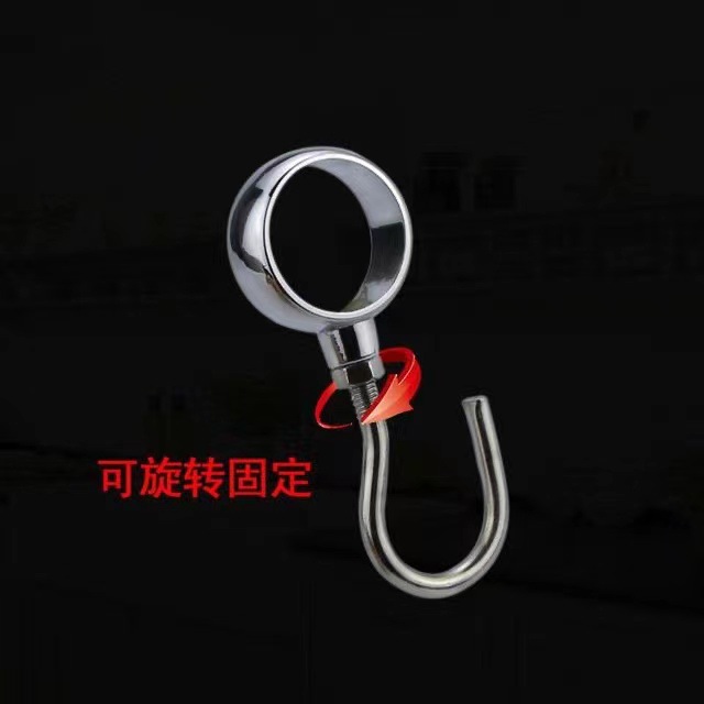 Round tube windproof hook pipe hook zinc alloy casing hook drying rack fixed drying tube non-slip positioning hook wholesale