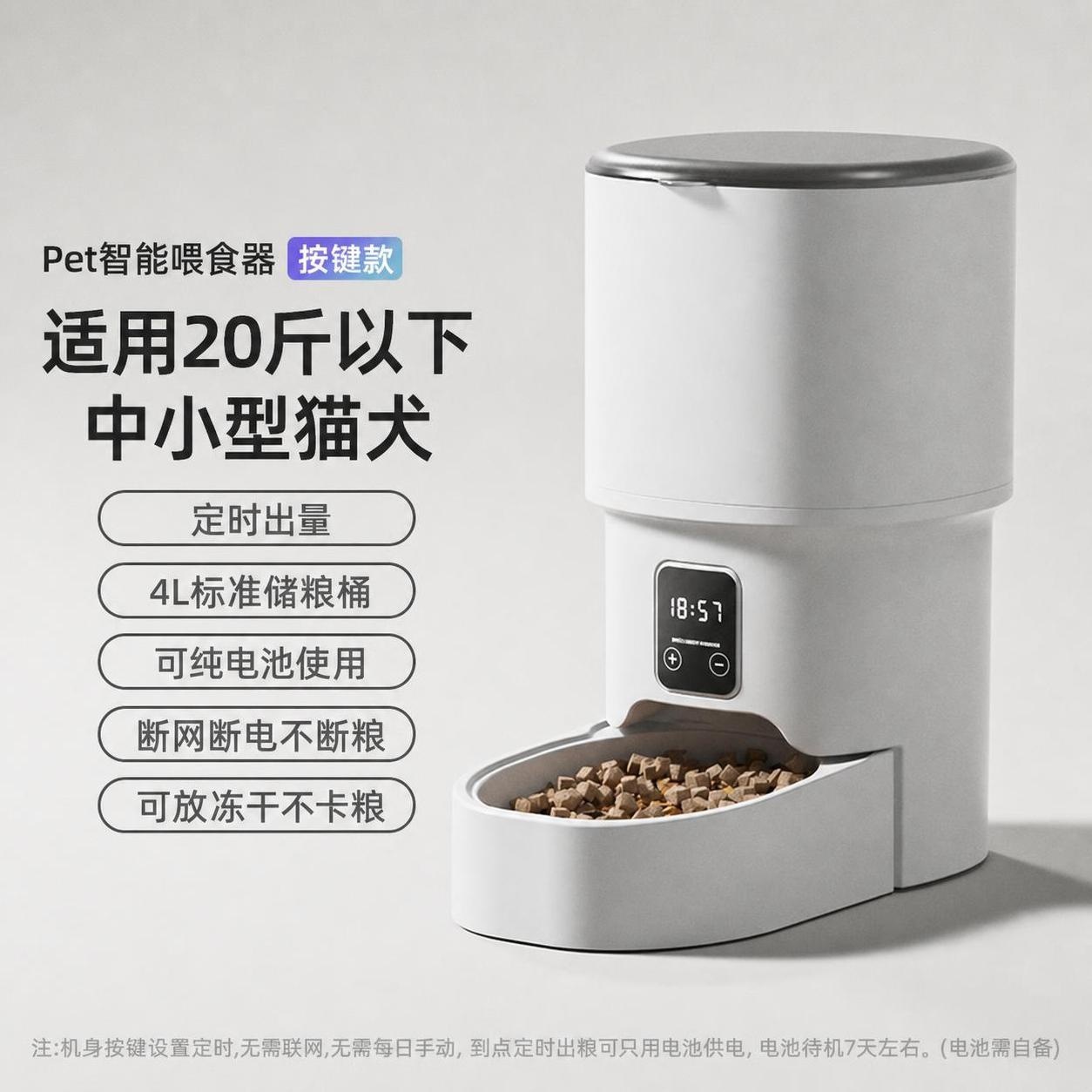 Nuevo alimentador automático, alimentador de tiempo para gatos, alimentador automático para mascotas, perros, filtro inteligente de alimentos