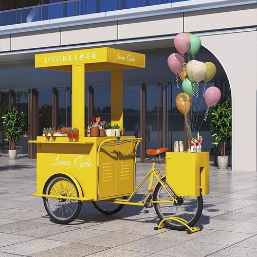 Jinjie Outdoor Stall Truck Shopping Mall Exhibition Mobile Night Market Snack Tricycle Internet Celebrity Stall Truck Coffee Milk Tea Truck