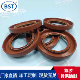 TCTB骨架油封双唇内骨架丁腈氟胶硅胶NBR FKM橡胶油封端盖堵盖