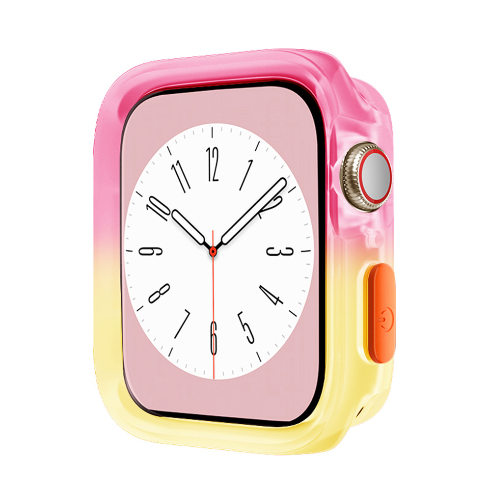 iwatch gelatina caramelo color dial cubierta para Apple Watch silicona TPU cubierta suave