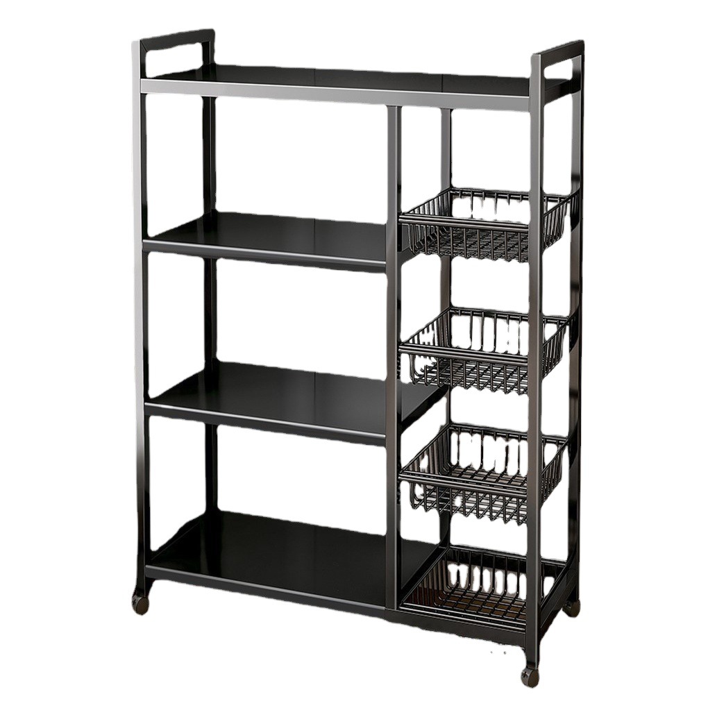 Estantería estantería piso sala de estar simple hogar pantalla estantería estante de almacenamiento de hierro multi-capa de almacenamiento de aperitivos rack