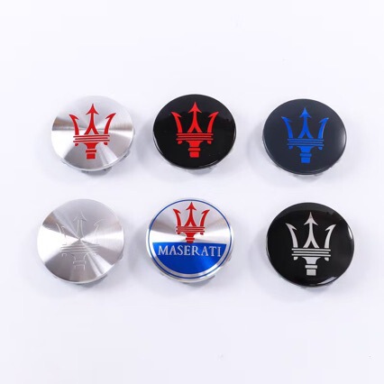 Suitable for Ghibli Quattroporte GTS 60mm wheel hub caps, Maserati wheel center cap logo
