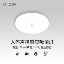 智能感应led吸顶灯楼梯过道入户走廊红外雷达声光控灯具声控自动