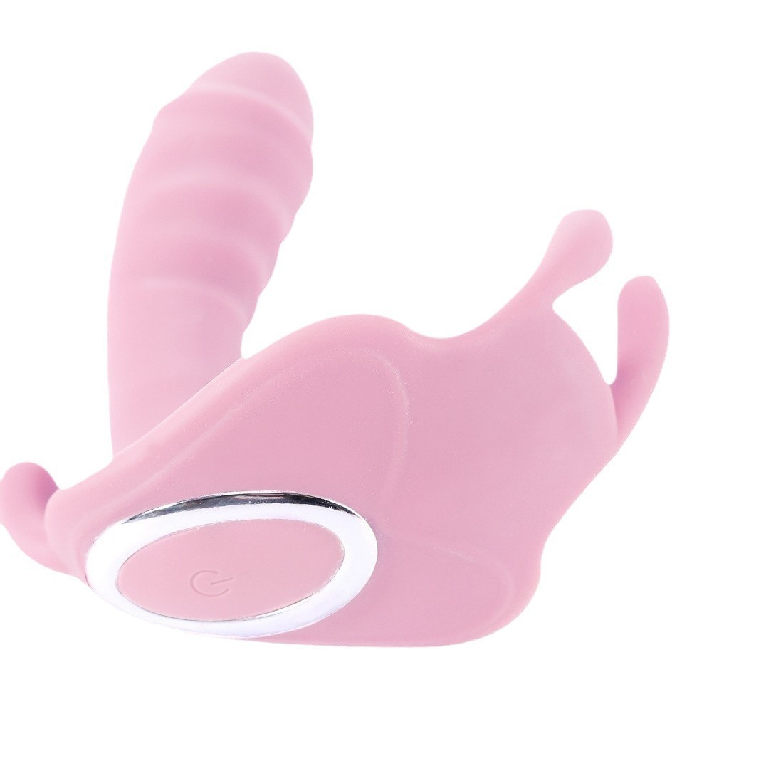 Grenzüberschreitender Außenhandel: Mini-Schmetterlingsvibrator mit USB-Anschluss für Frauen, Vibrationsstab, Masturbation, kabellose Fernbedienung, für Erwachsene_voghion.com