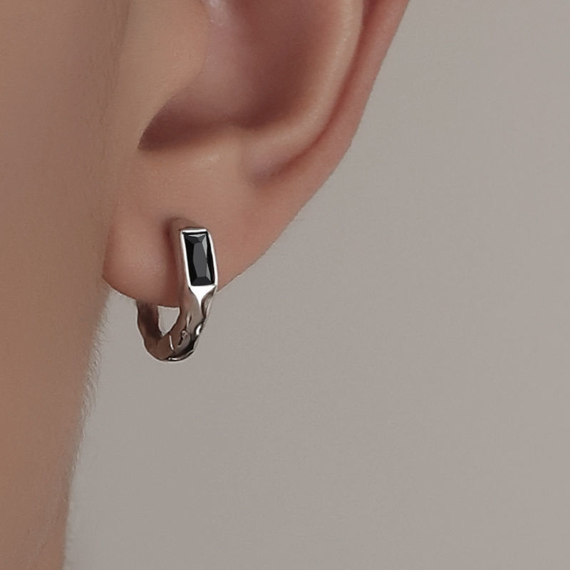 Earrings Classification 1 Pair Quantity Street Occasion Copper Material 1 Pair Hip-hop Geometric Plating Copper Silver Plated Earrings