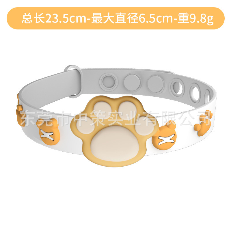 흰색 주황색-주황색 발톱