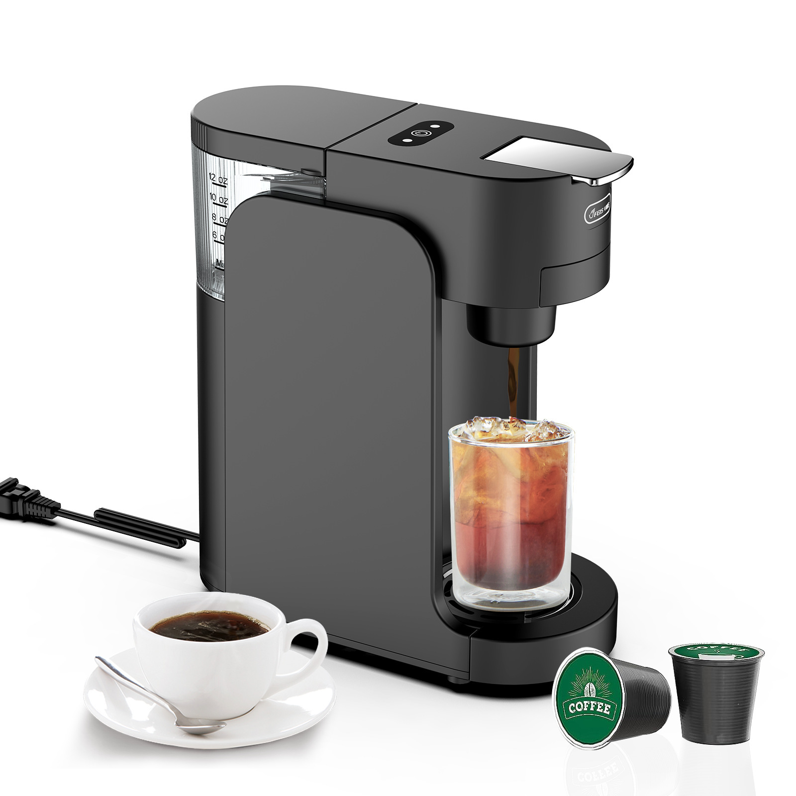 Capsule Coffee Machine, Household Mini Fully Automatic Italian-Style Multifunctional Single-Cup American-Style Cross-Border