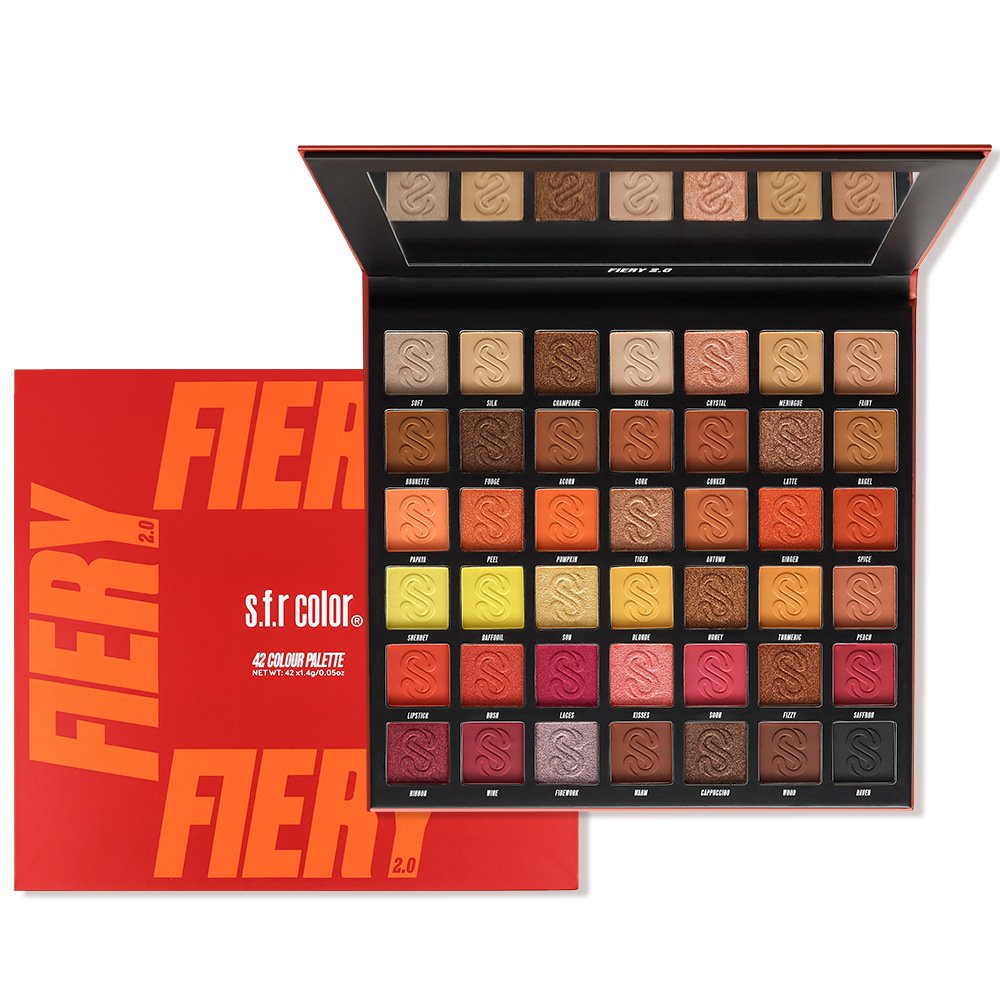 S.F.R42 Color Eyeshadow, Pearlescent Matte, Easy to Apply, Non-Flying Powder Eyeshadow Palette, Makeup Artist Eyeshadow Makeup Wholesale