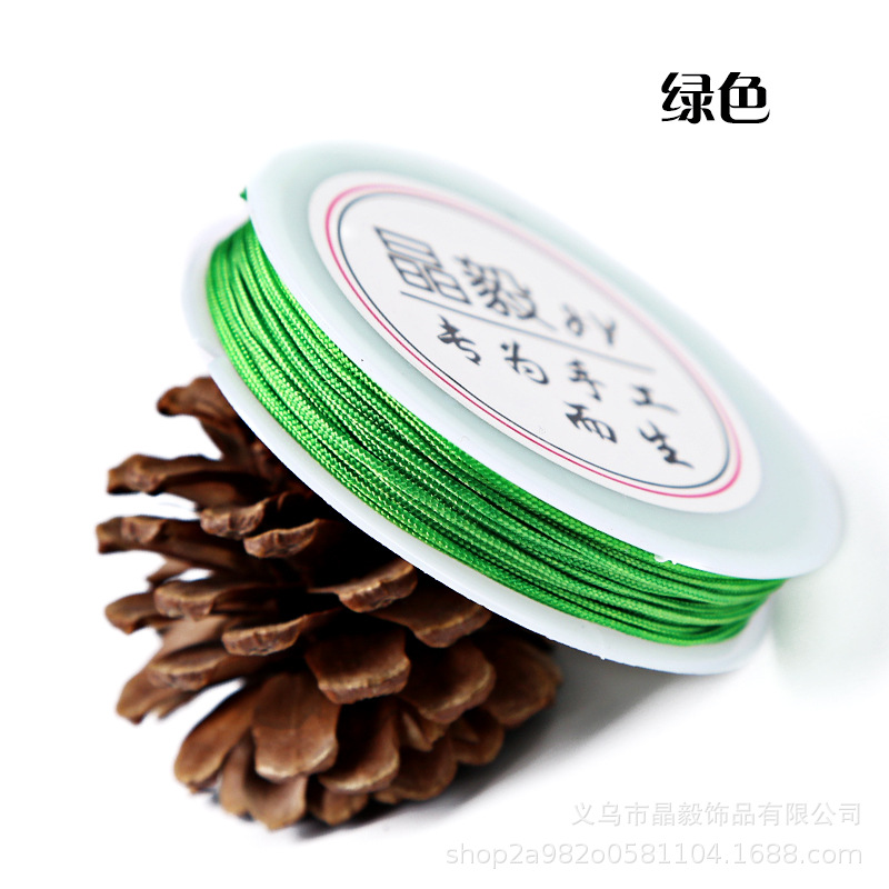 Fábrica directa 1mmA hilo Jade hilo DIY accesorios de joyería hechos a mano hilo trenzado hilo torcedura borla alambre lote