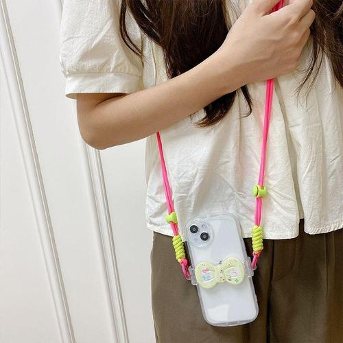 Mobile phone case strap clip new mobile phone clip crossbody mobile phone case chain mobile phone strap hanging chain lanyard back clip rope