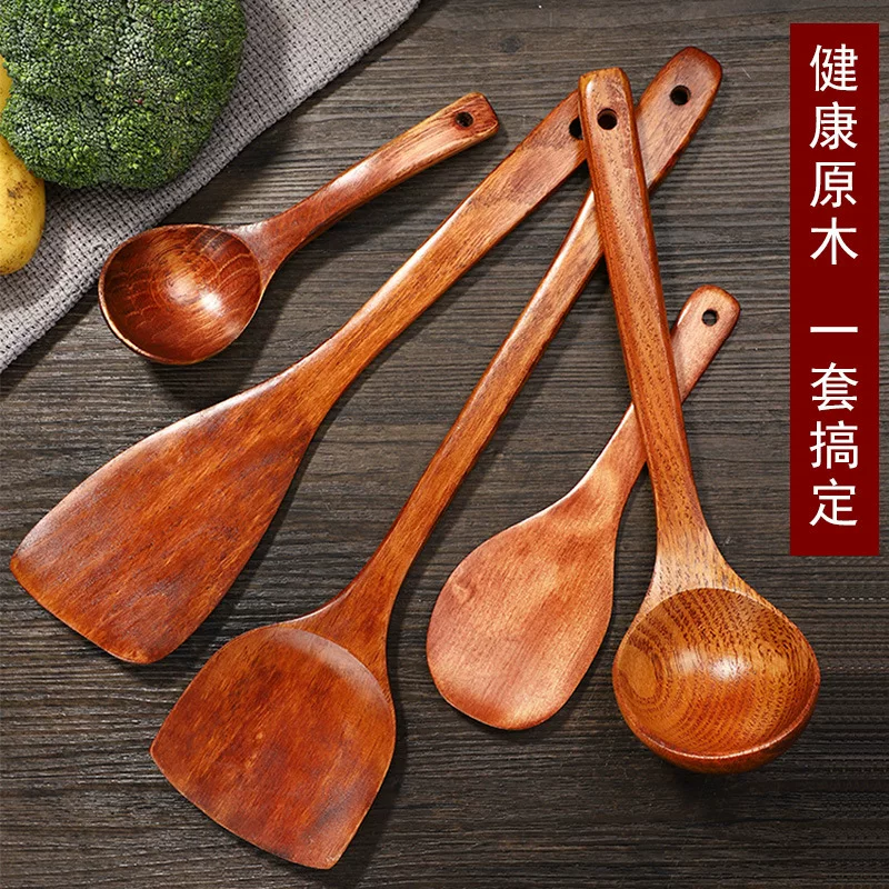 Jujube wood shovel, long handle wooden spatula, does not hurt the pot, wooden spatula, non-stick pot, special wooden spatula, cooking spatula, frying spatula