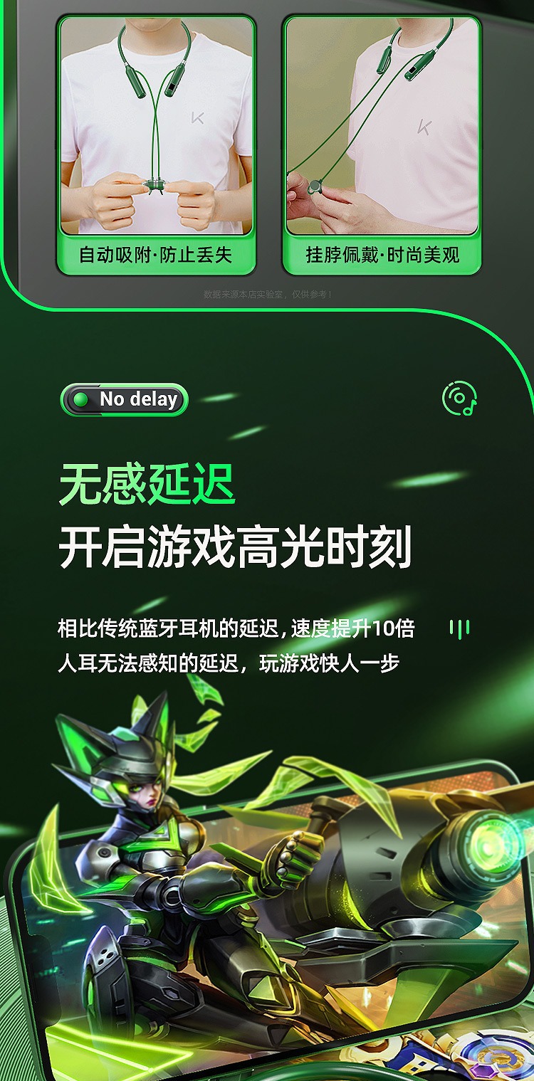 Wireless Bluetooth Earphones BT-7 Sports Neckband TF Card Support Black Technology Digital Display Noise Cancellation Cross-Border Factory New Model