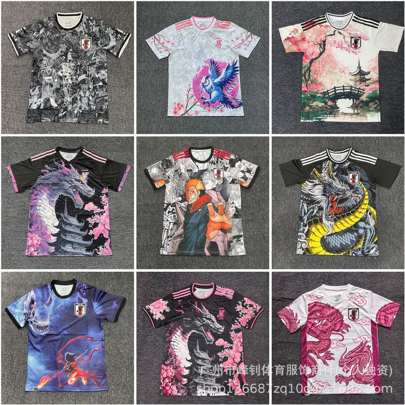 2026 World Cup Anime Football Jersey Japanese Cartoon-Themed Jersey Breathable Sports Training Wear 2026 World Cup Anime Football Jersey Japanese Cartoon-Themed Jersey Breathable Sports Training Wear