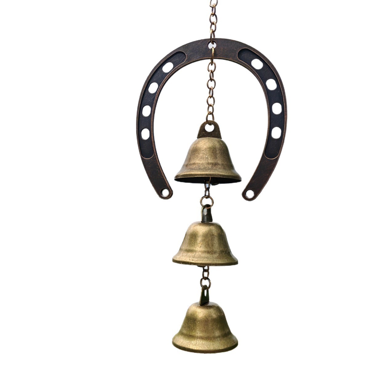 Grenzüberschreitender Verkaufsschlager: Metall-Weihnachtsglocke, Wandmontiertes Vintage-Windspiel aus Eisen, ideal für die Dekoration von Haus, Garten und Villa_voghion.com