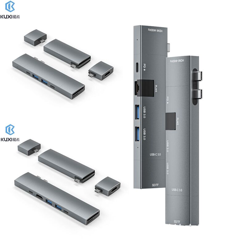 Dual-Head Direct Plug Expansion Dock Eight-In-One Expander Seven-In-One Docking Station Six-In-One Docking Station Gigabit Network Card