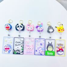 玲娜贝尔星黛露学生卡套创意伸缩卡套公交卡门禁卡套防丢书包挂扣