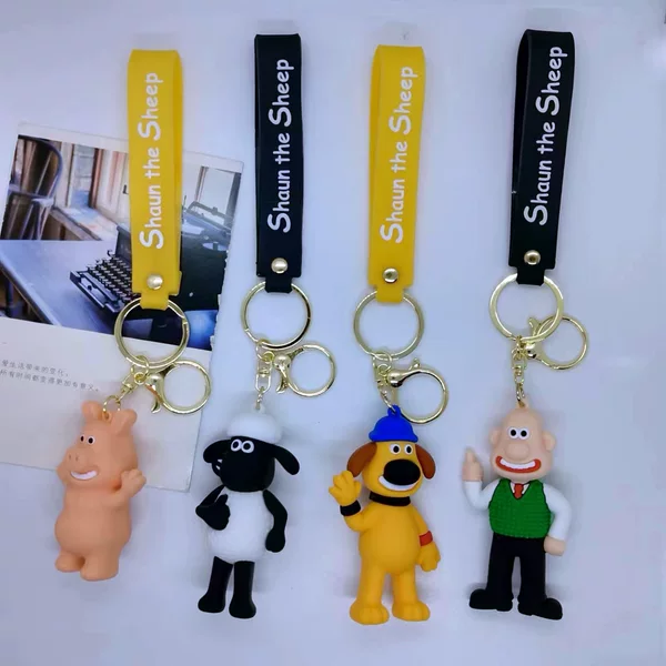 Cross-Border Creative Cartoon Sheep Animal Keychain Pendant Bag Car Keychain Accessories Gift Wholesale