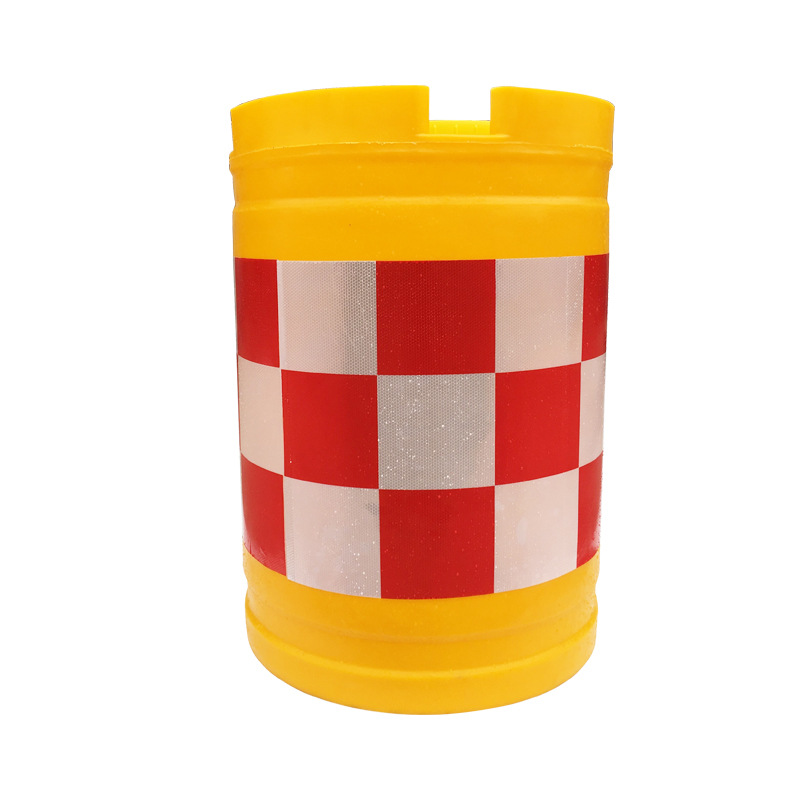 滚塑防撞桶塑料注水灌沙桶道路围挡警示圆形隔离墩高速施工防护桶