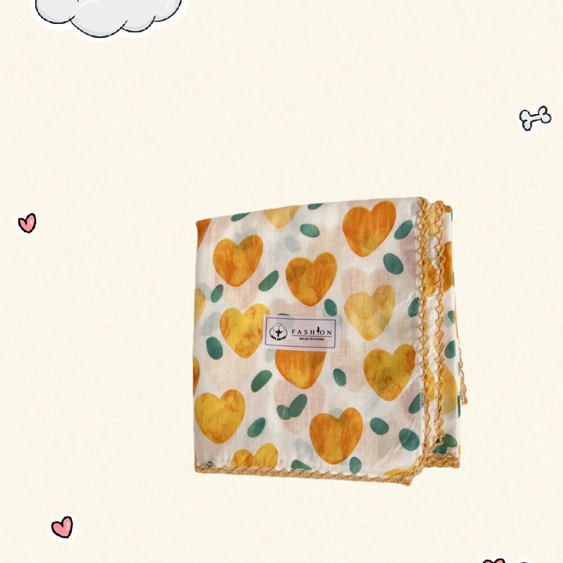 Minimalist Retro Autumn and Winter Cute Baby Girl Headscarf for Photoshoot Scarf Neckerchief Headscarf