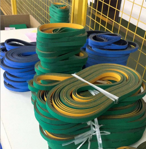 绿色PVC输送皮带 防滑耐磨口罩流水线传送带 丹宇龙机械