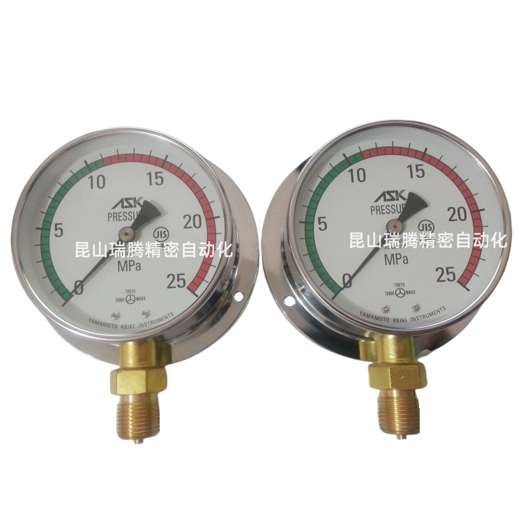 ASK株式会社BVS-1/2-100x25MPa高压耐振压力表