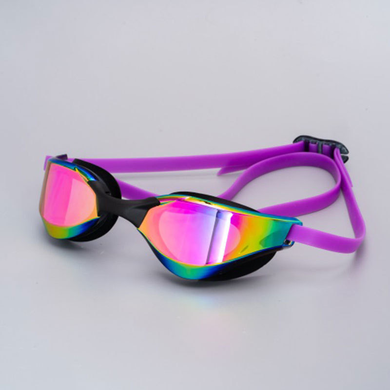 Gafas de Natación de Alta Definición Galvanizadas para Entrenamiento, PC y Silicona, Antivaho