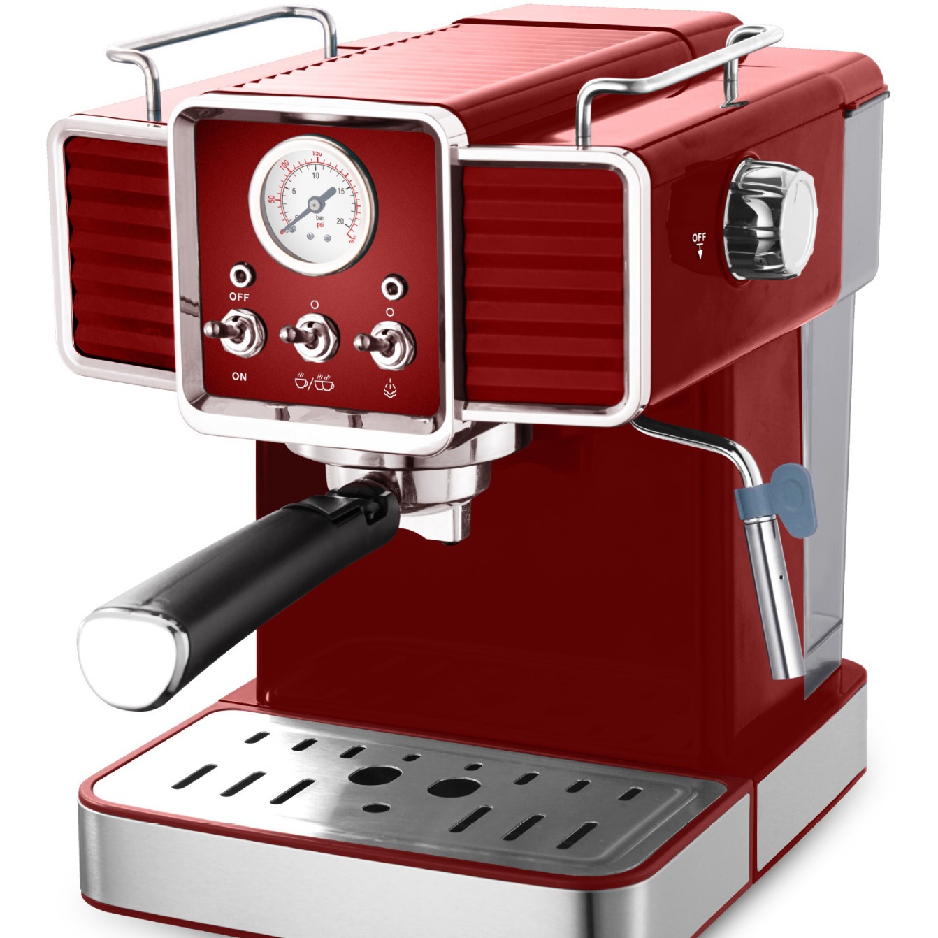 Coffelay 20bar semiautomática máquina de café italiano presión tipo completo cuerpo de acero inoxidable máquina espresso