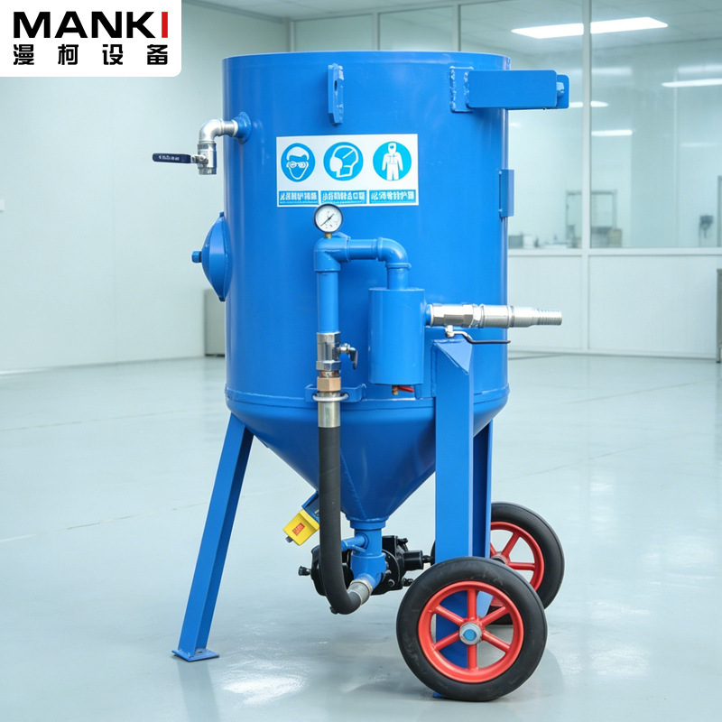 Industrial high-pressure dry sandblasting machine for metal surface renovation and deoxidation, portable outdoor small rust removal sandblasting tank Industrial high-pressure dry sandblasting machine for metal surface renovation and deoxidation, portable outdoor small rust removal sandblasting tank