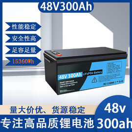 48V300ah/200ah大容量支持快充电动车升降平台车电叉车储能锂电池