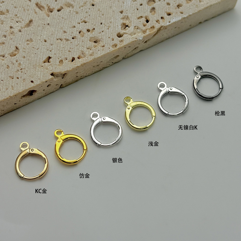 Base de pendientes redondos de latón para DIY