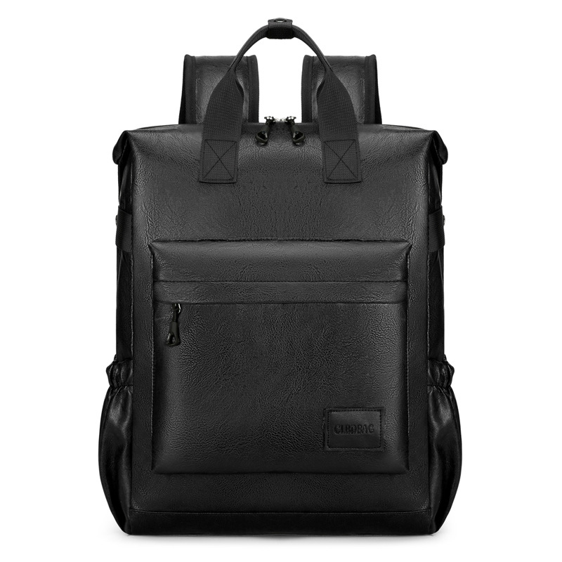 Mayorista 2025 nueva mochila de cuero suave simple mochila de viaje de negocios mochila de computadora de gran capacidad mochila de viaje