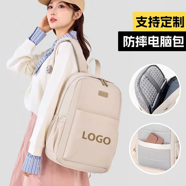 Laptop Backpack 16inch for College Students, Casual Shockproof Airbag Travel Business Bag with Custom Logo