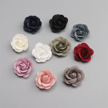 diy布艺定花山茶花配饰手工小花配件服装辅料头饰花鞋花辅料配件