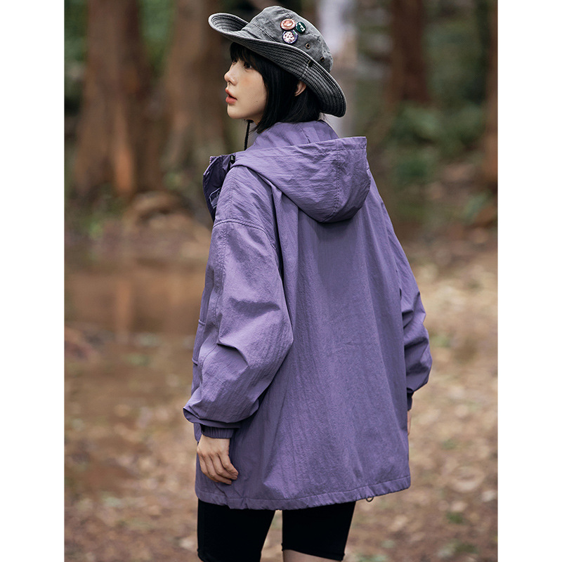 Chaqueta con capucha de montaña para hombre primavera y otoño nueva marca de moda montañismo al aire libre chaqueta casual chaqueta de trabajo impermeable