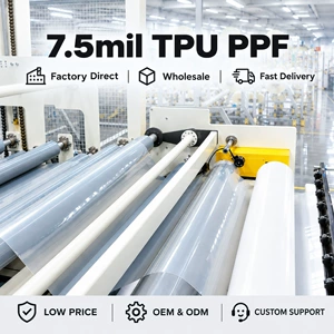 Anti‑Yellowing TPU PPF Glossy Car Paint Protection Film for Car Paint Protection