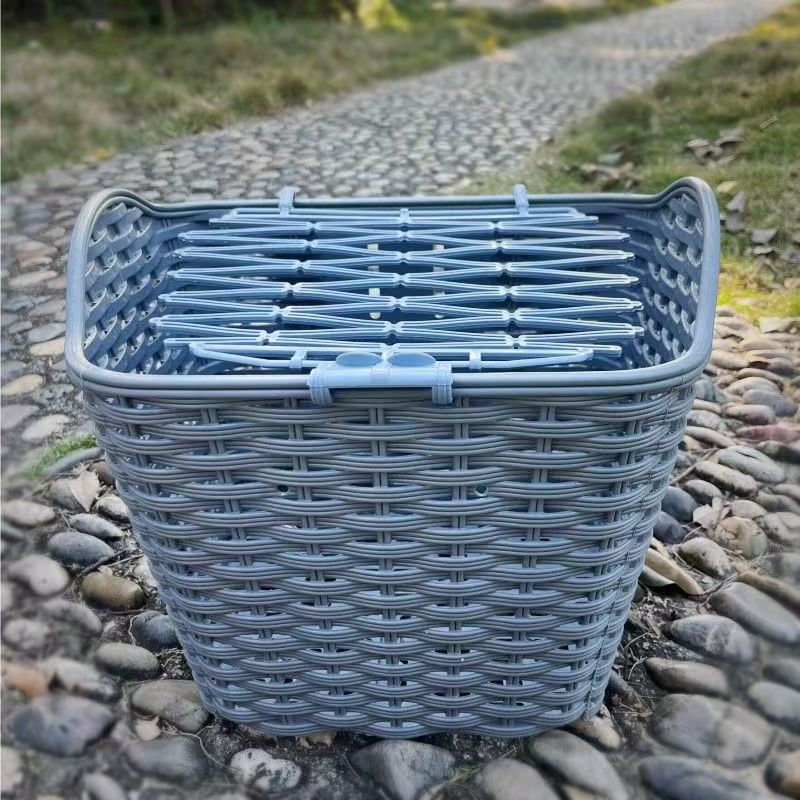 取付簡単な自転車前カゴ