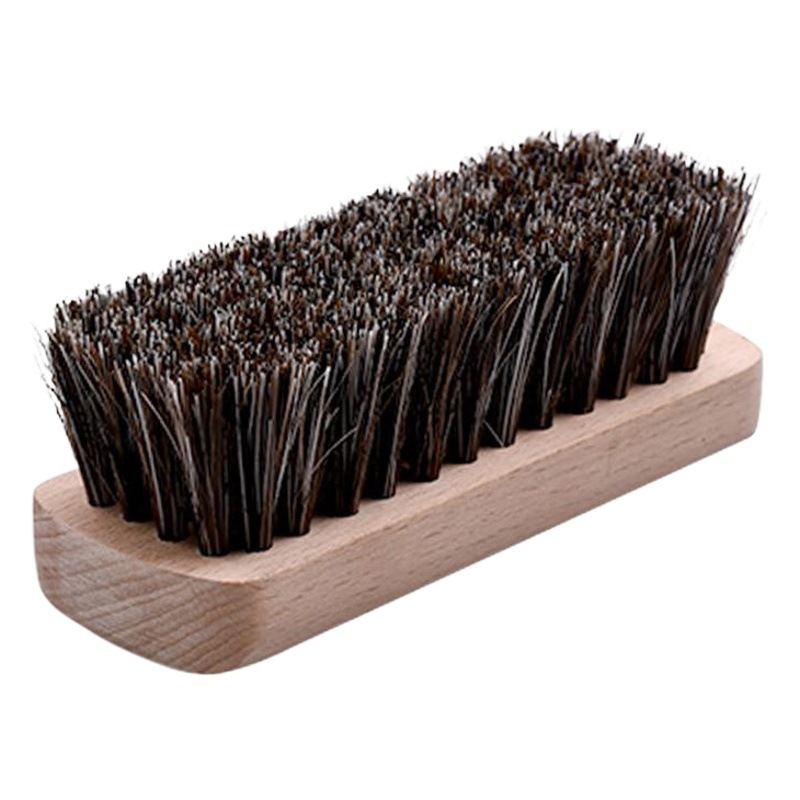 Venta al por mayor cepillo de zapatos de cerdas de caballo de haya zapatos blancos cepillo de limpieza de pulido de aceite eliminación de cenizas gran cantidad