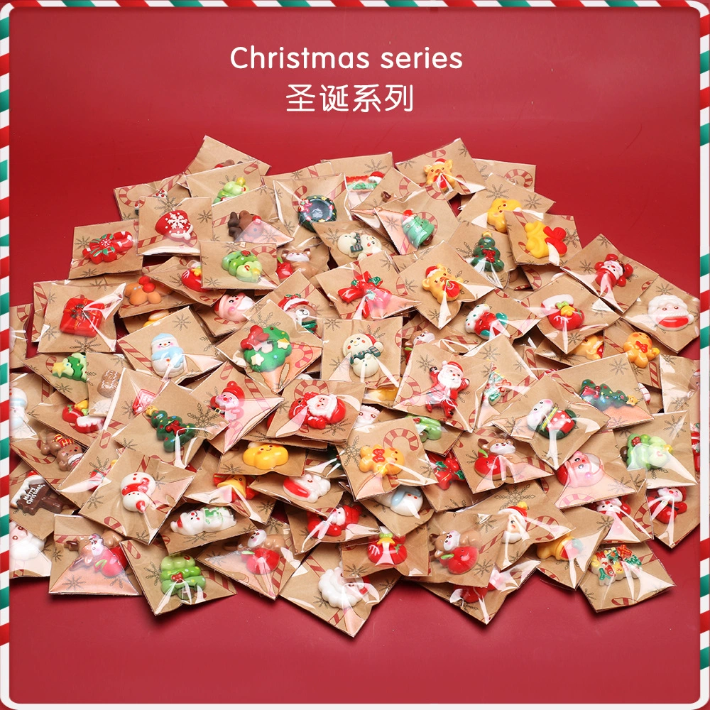 Рождественский мини-Санта-Клаус холодильник плитки индивидуально упакованный микроминиатюрный симулятор игрушки для детей