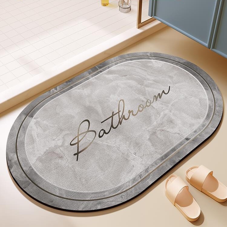 Toilet Floor Mat Diatom Mud Absorbent Mat Toilet Household Toilet Door Quick-drying Carpet Bathroom Non-slip Foot Mat