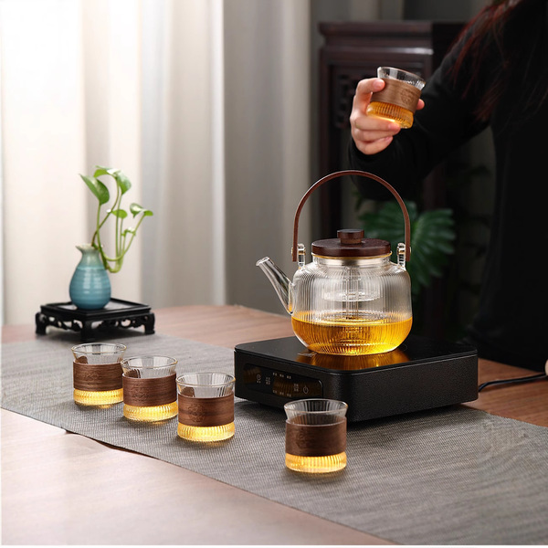 Explosion-proof glass teapot for home use