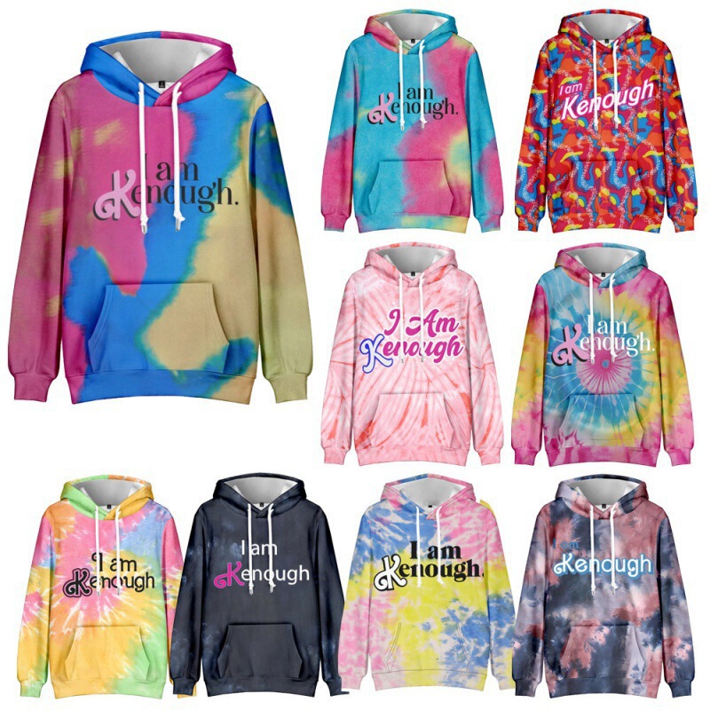 Foreign Trade Real-Life Movie Barbie Hoodie Unisex 3D Print I Am Kenough Sweatshirt Foreign Trade Real-Life Movie Barbie Hoodie Unisex 3D Print I Am Kenough Sweatshirt