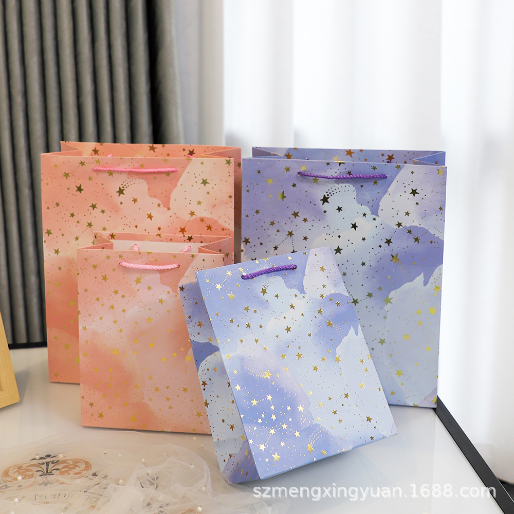 Bolsas de regalo creativas Bolsas de papel de mano Día del Maestro Bolsas de regalo de cumpleaños Bolsas de regalo de mano Bolsas de papel de regalo