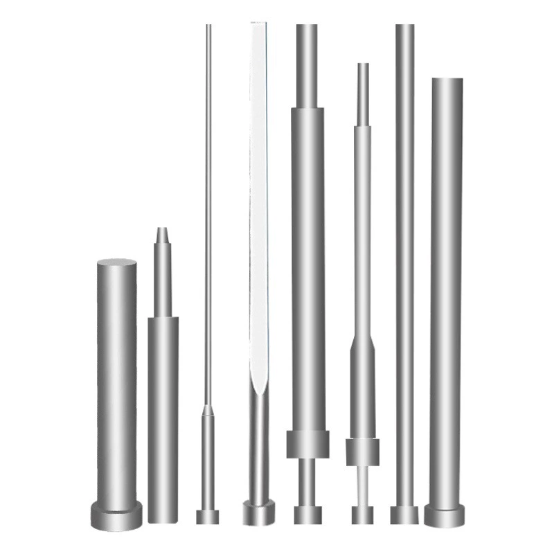 Иглы для штамповки из нержавеющей стали SKD11, прецизионные аксессуары для штамповки, термообработанный закаленный выталкивающий штифт, износостойкий