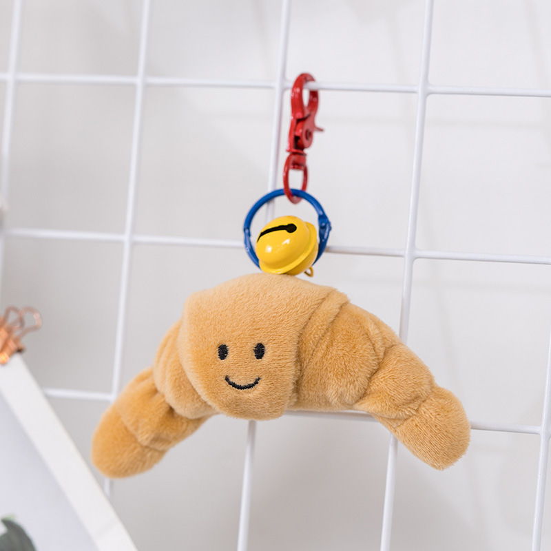 Simulación de tostadas pretzel almohada juguetes de peluche al por mayor transfronterizos bocadillos pan cuento muñeca calmante colgante